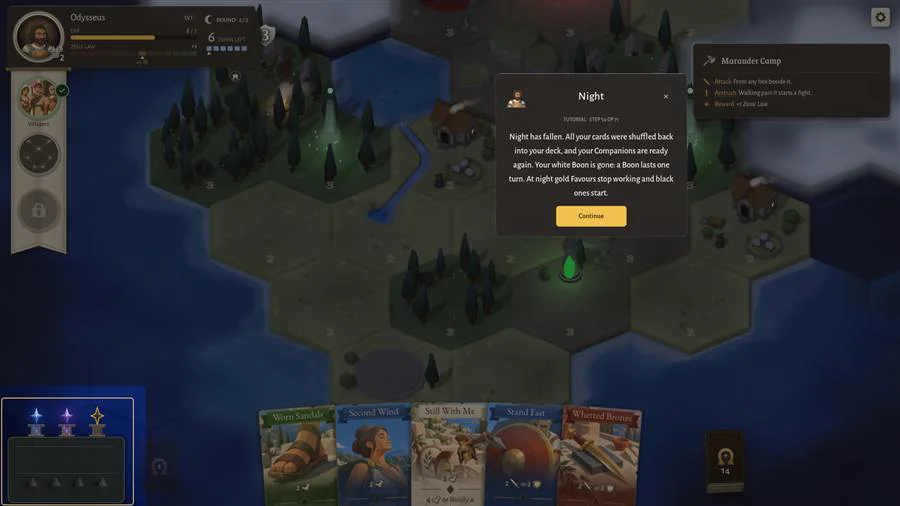 Tutorial: night falls