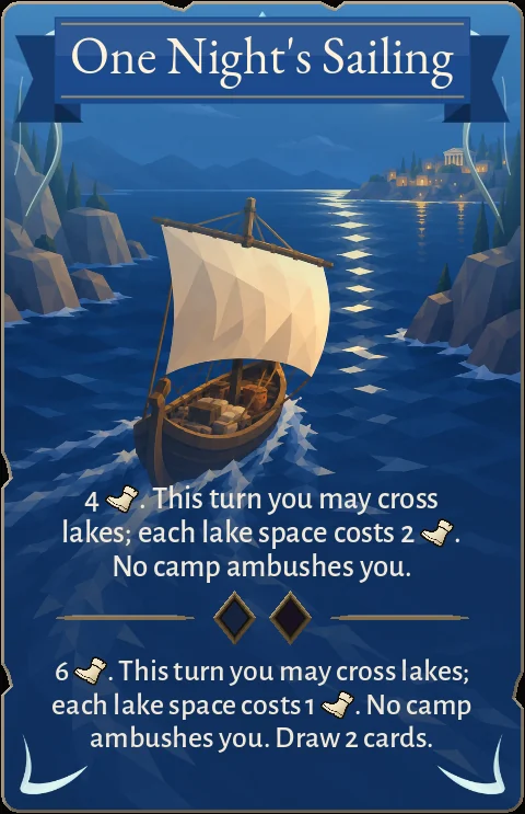 One Night's Sailing, new text